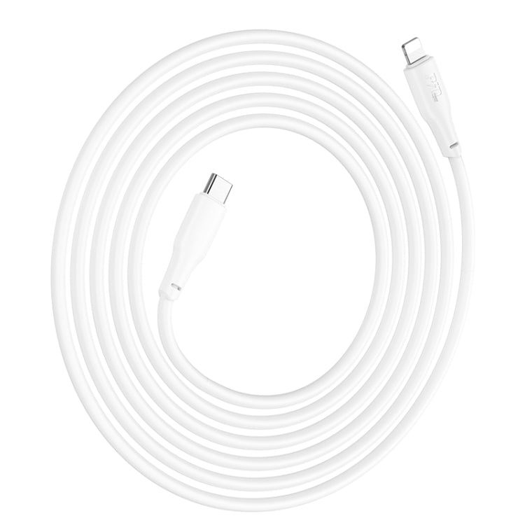 hoco X93 PD 20W USB-C/Type-C to 8 Pin Data Cable, Length:2m(White) - 2 in 1 Cable by hoco | Online Shopping South Africa | PMC Jewellery