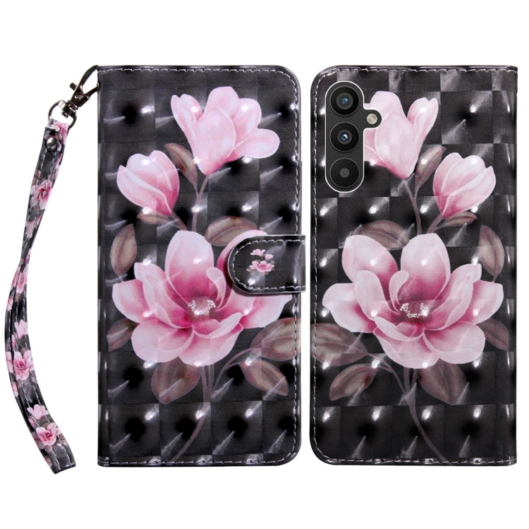 For Samsung Galaxy A34 3D Painted Leather Phone Case(Pink Flower) - free shipping - PMC TechLife - Order now!