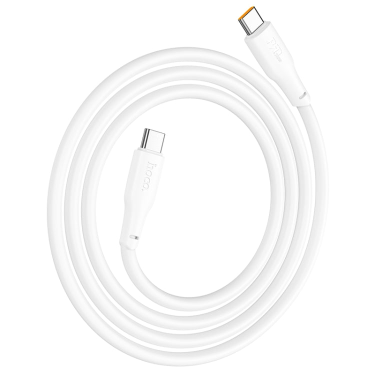 hoco X93 240W USB-C/Type-C to USB-C/Type-C Fast Charge Data Cable, Length:1m(White) - USB-C & Type-C Cable by hoco | Online Shopping South Africa | PMC Jewellery | Buy Now Pay Later Mobicred