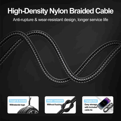 JOYROOM S-UM018A10 Extraordinary Series 2.4A USB-A to Micro USB Fast Charging Data Cable, Cable Length:2m(Black) - Micro USB Cable by JOYROOM | Online Shopping South Africa | PMC Jewellery