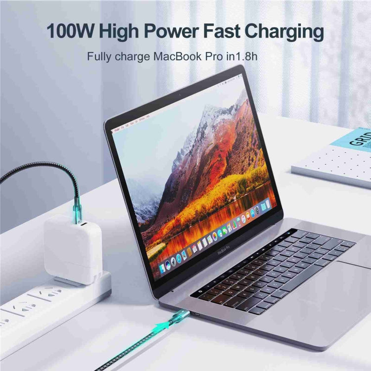 JOYROOM S-CC100A10 Extraordinary Series 100W USB-C / Type-C to USB-C / Type-C Fast Charging Data Cable, Cable Length:1.2m(Black) - USB-C & Type-C Cable by JOYROOM | Online Shopping South Africa | PMC Jewellery