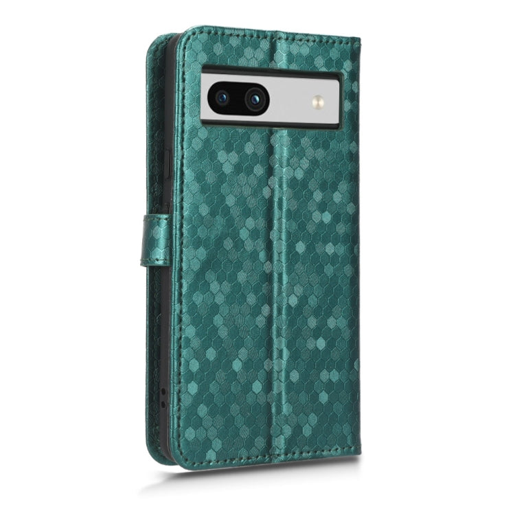 For Google Pixel 7a Honeycomb Dot Texture Leather Phone Case(Green) - free shipping - PMC TechLife - Order now!