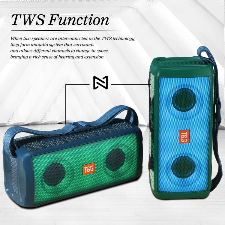 T&G TG345 Portable Outdoor Color LED Wireless Bluetooth Speaker(Blue) - free shipping - PMC TechLife - Order now!