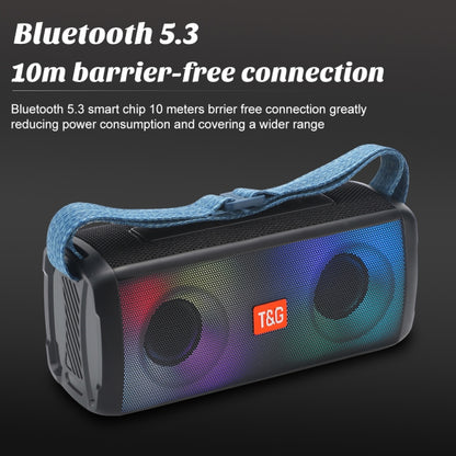 T&G TG345 Portable Outdoor Color LED Wireless Bluetooth Speaker(Black) - Desktop Speaker by T&G | Online Shopping South Africa | PMC Jewellery