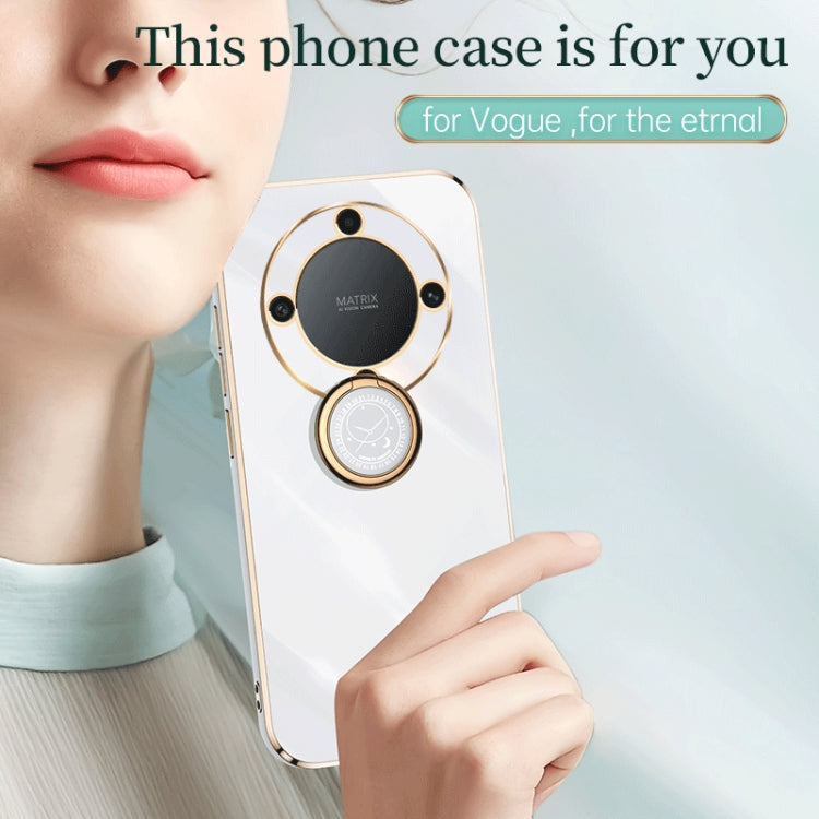 For Honor X9a 5G XINLI Straight Edge 6D Electroplate TPU Phone Case with Ring Holder(Celestial Blue) - free shipping - PMC TechLife - Order now!