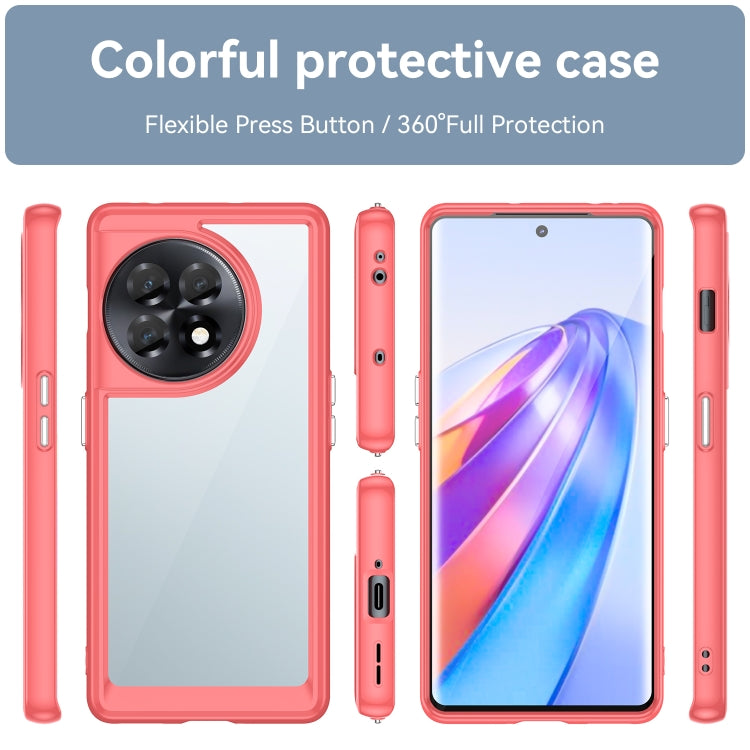 For OnePlus 11R 5G Colorful Series Acrylic + TPU Phone Case(Red) - free shipping - PMC TechLife - Order now!