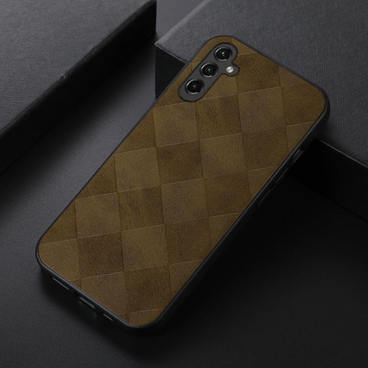 For Samsung Galaxy A24 4G Weave Plaid PU Phone Case(Green) - free shipping - PMC TechLife - Order now!