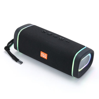 T&G TG375 Outdoor Portable LED Light RGB Wireless Bluetooth Speaker Subwoofer(Black) - Desktop Speaker by T&G | Online Shopping South Africa | PMC Jewellery