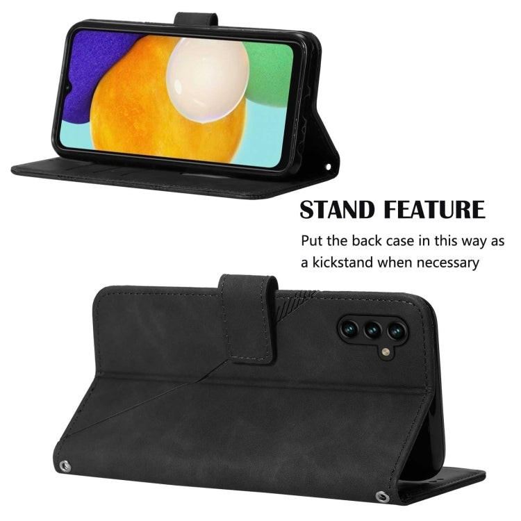 For Samsung Galaxy A34 5G Crossbody 3D Embossed Flip Leather Phone Case(Black) - free shipping - PMC TechLife - Order now!