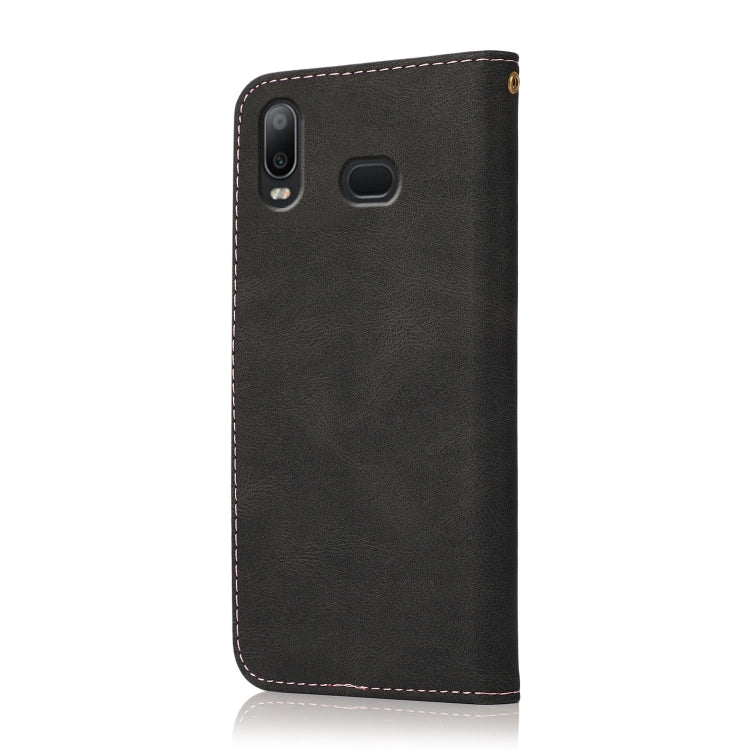 For Samsung Galaxy A10s Dual-color Stitching Leather Phone Case(Black Rose Gold) - free shipping - PMC TechLife - Order now!