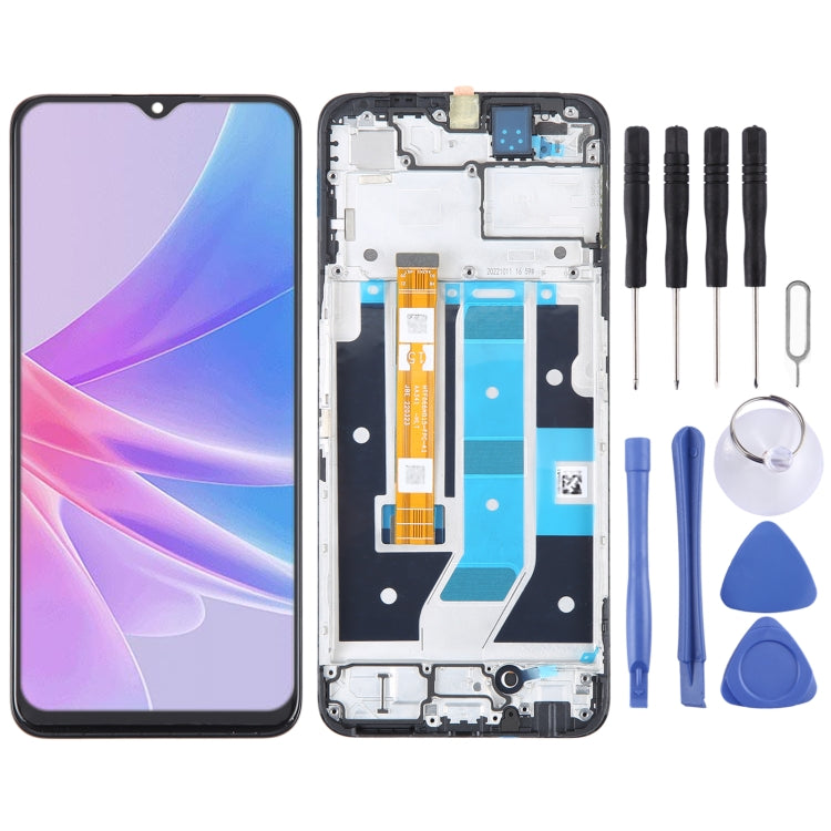 OEM LCD Screen For OPPO A58 / A78 Digitizer Full Assembly With Frame - free shipping - PMC TechLife - Order now!