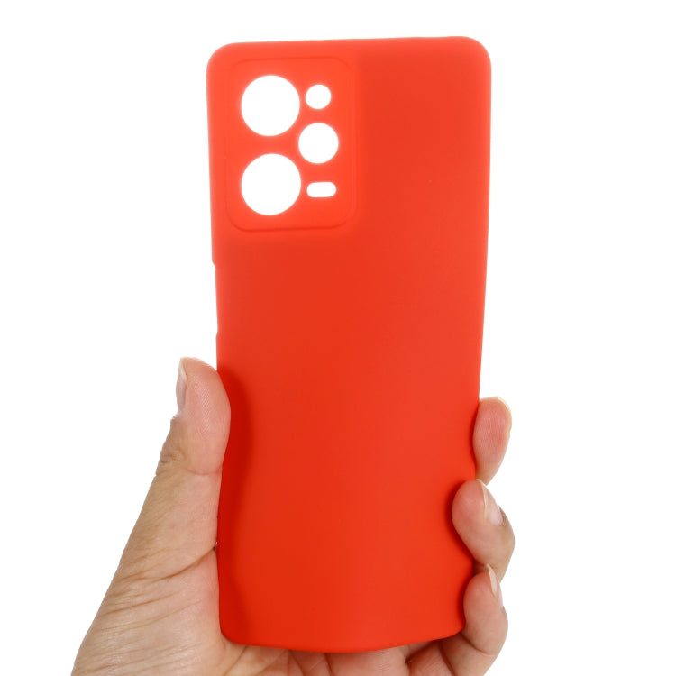 For Xiaomi Redmi Note 12 Pro Speed/Poco X5 Pro Pure Color Liquid Silicone Shockproof Phone Case(Red) - free shipping - PMC TechLife - Order now!