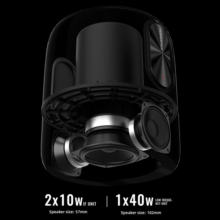HOPESTAR SC-01 Waterproof LED Light Wireless Bluetooth Speaker(Grey) - free shipping - PMC TechLife - Order now!