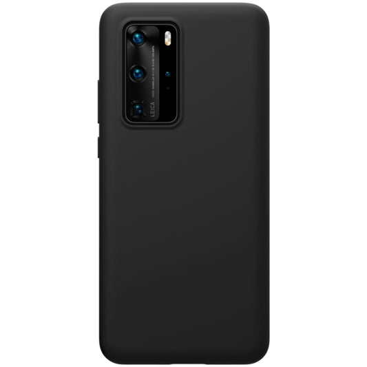 For Huawei P40 Pro NILLKIN Feeling Series Shockproof Liquid Silicone Protective Case(Black) - Huawei Cases by NILLKIN | Online Shopping South Africa | PMC Jewellery