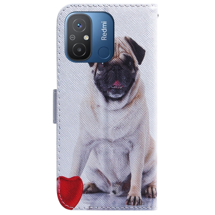 For Xiaomi Redmi 12C / 11A Coloured Drawing Flip Leather Phone Case(Pug) - free shipping - PMC TechLife - Order now!