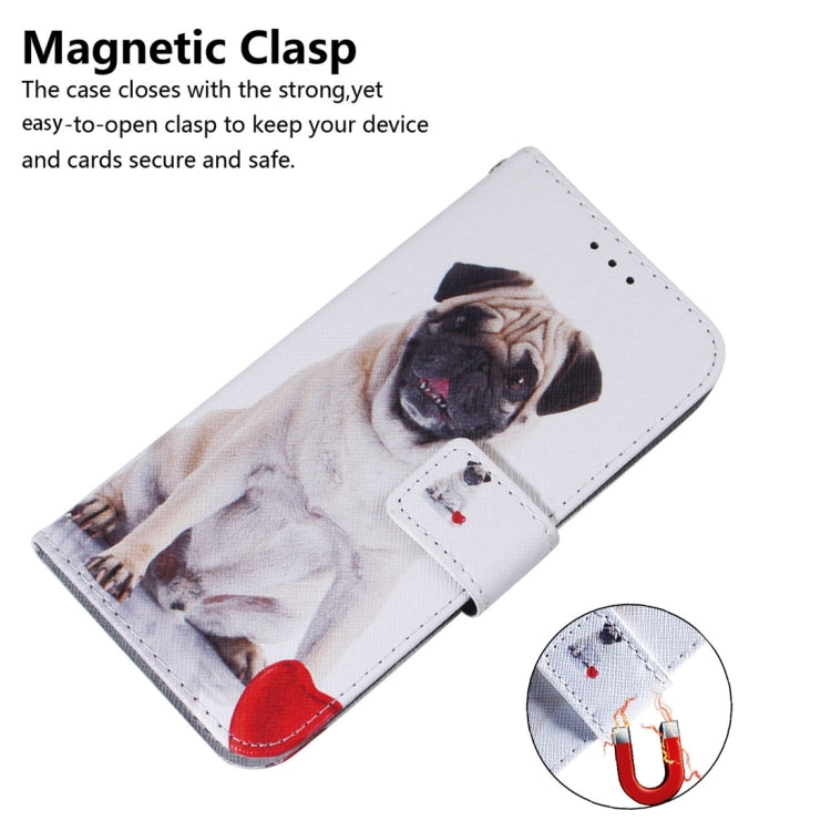 For Xiaomi Redmi 12C / 11A Coloured Drawing Flip Leather Phone Case(Pug) - free shipping - PMC TechLife - Order now!