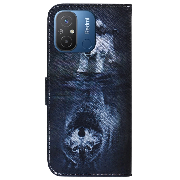 For Xiaomi Redmi 12C / 11A Coloured Drawing Flip Leather Phone Case(Wolf and Dog) - free shipping - PMC TechLife - Order now!