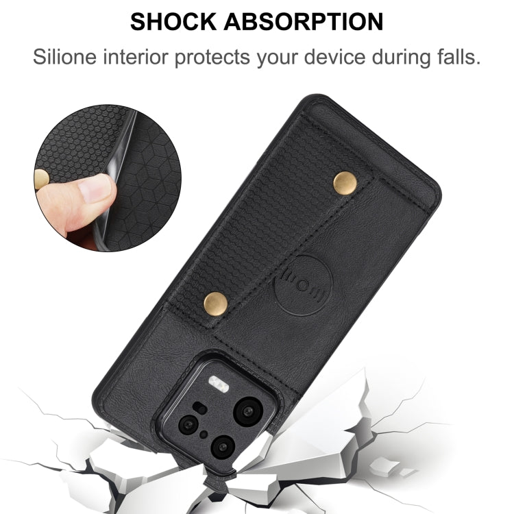 For Xiaomi 13 Double Buckle Magnetic Phone Case(Blue) - free shipping - PMC TechLife - Order now!