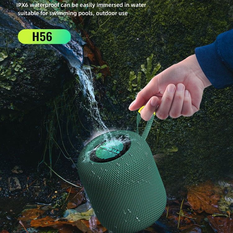 HOPESTAR H56 IPX6 Waterproof 10W TWS Subwoofer Light Bluetooth Speaker(Black) - Waterproof Speaker by HOPESTAR | Online Shopping South Africa | PMC TechLife | Buy Now Pay Later Mobicred