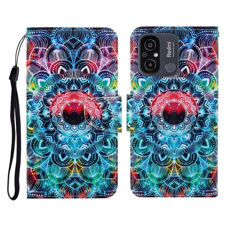 For Xiaomi Redmi 12C Colored Drawing Pattern Flip Leather Phone Case(Mandala) - free shipping - PMC TechLife - Order now!