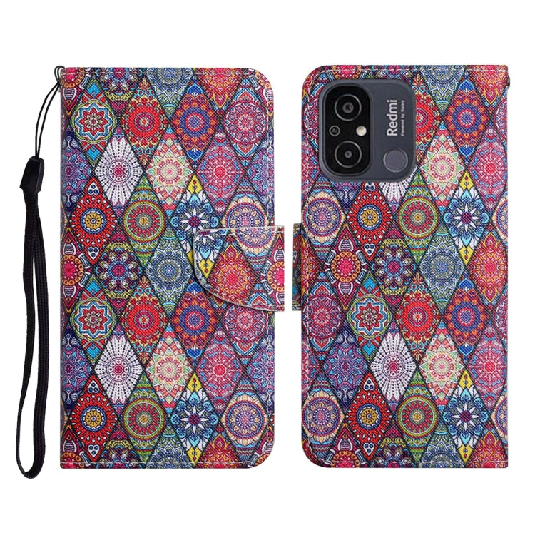 For Xiaomi Redmi 12C Colored Drawing Pattern Flip Leather Phone Case(Diamond Kaleidoscope) - free shipping - PMC TechLife - Order now!