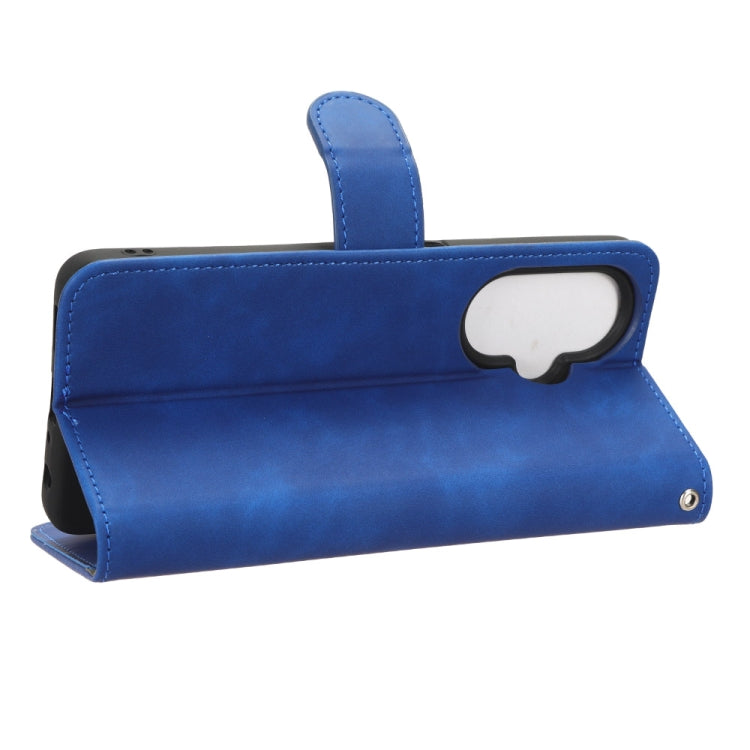 For OnePlus Nord CE 3 Skin Feel Magnetic Flip Leather Phone Case(Blue) - free shipping - PMC TechLife - Order now!