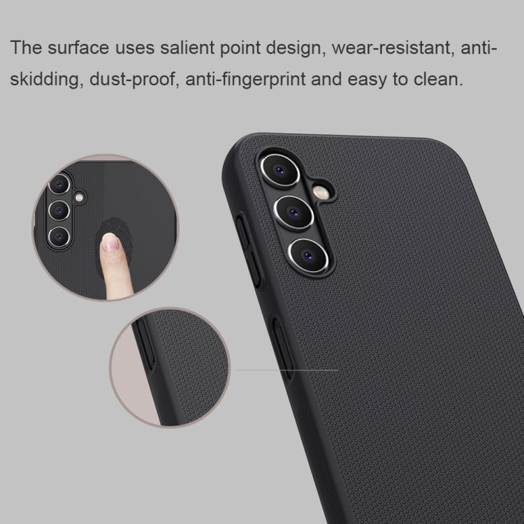 For Samsung Galaxy A14 4G NILLKIN Frosted PC Phone Case(Blue) - Galaxy Phone Cases by NILLKIN | Online Shopping South Africa | PMC TechLife | Buy Now Pay Later Mobicred