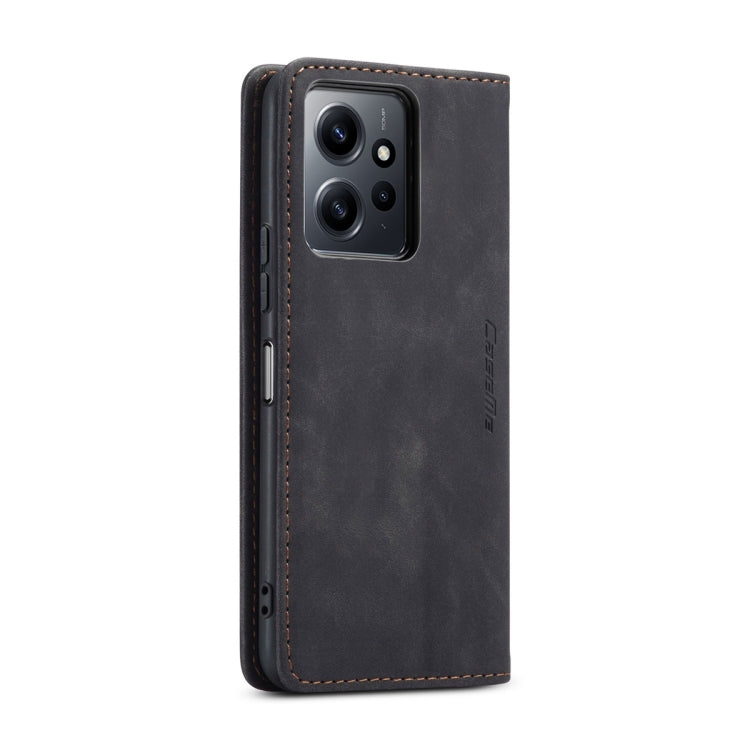 For Xiaomi Redmi Note 12 4G Global CaseMe 013 Multifunctional Horizontal Flip Leather Phone Case(Black) - free shipping - PMC TechLife - Order now!