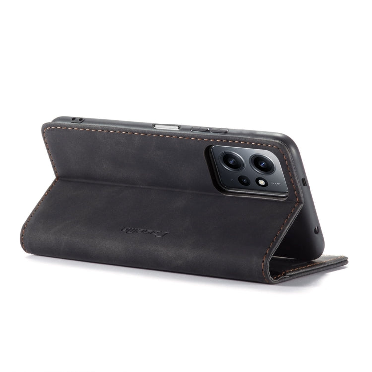 For Xiaomi Redmi Note 12 4G Global CaseMe 013 Multifunctional Horizontal Flip Leather Phone Case(Black) - free shipping - PMC TechLife - Order now!