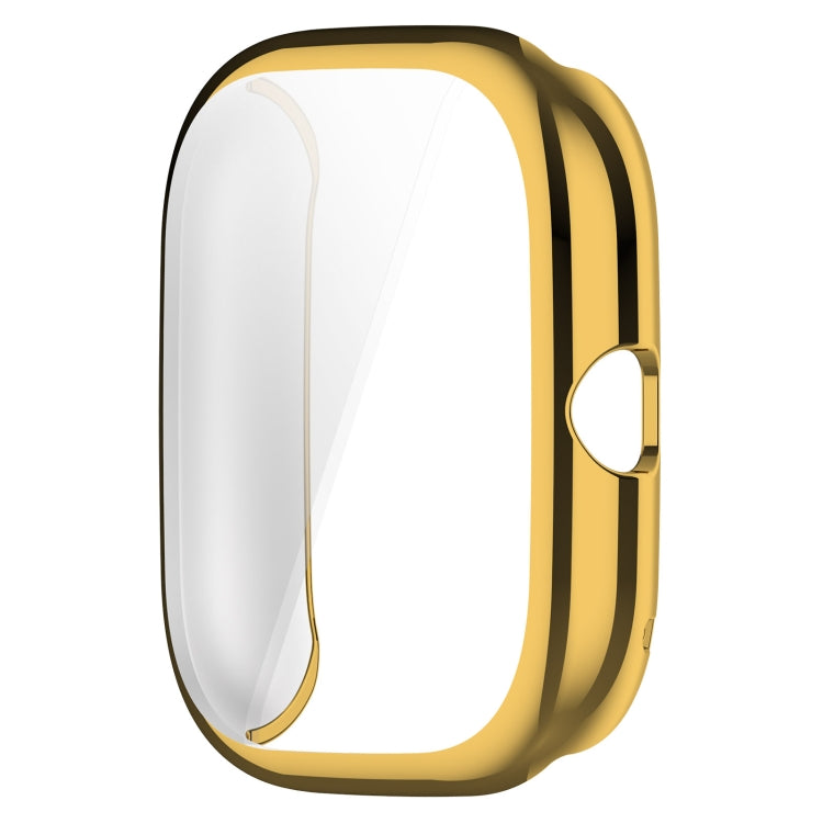 For Amazfit GTS4 Mini Full Coverage TPU Electroplating Watch Protective Case(Gold) -  by PMC TechLife | Online Shopping South Africa | PMC TechLife