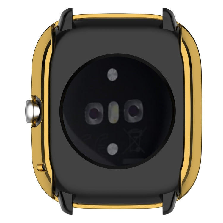 For Amazfit GTS4 Mini Full Coverage TPU Electroplating Watch Protective Case(Gold) -  by PMC TechLife | Online Shopping South Africa | PMC TechLife