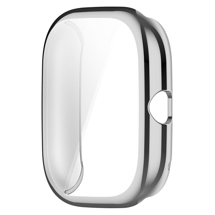 For Amazfit GTS4 Mini Full Coverage TPU Electroplating Watch Protective Case(Silver) -  by PMC TechLife | Online Shopping South Africa | PMC TechLife