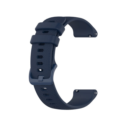 For Honor Watch GS 3i 22mm Small Plaid Texture Silicone Watch Band(Navy Blue) -  by PMC Jewellery | Online Shopping South Africa | PMC Jewellery