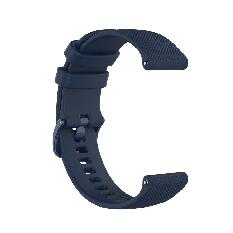 For Honor Watch GS 3i 22mm Small Plaid Texture Silicone Watch Band(Navy Blue) -  by PMC Jewellery | Online Shopping South Africa | PMC Jewellery