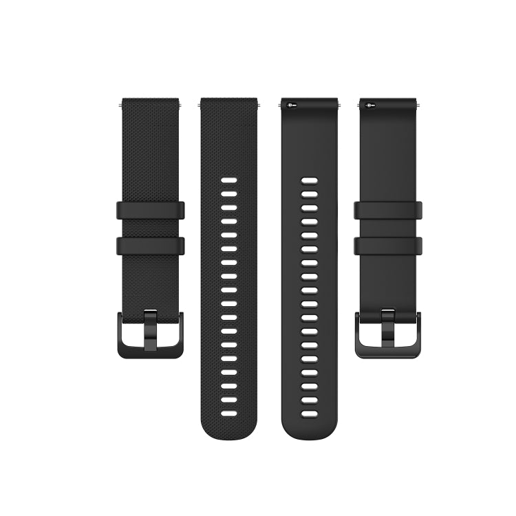 For Honor Watch GS 3i 22mm Small Plaid Texture Silicone Watch Band(Black) -  by PMC TechLife | Online Shopping South Africa | PMC TechLife