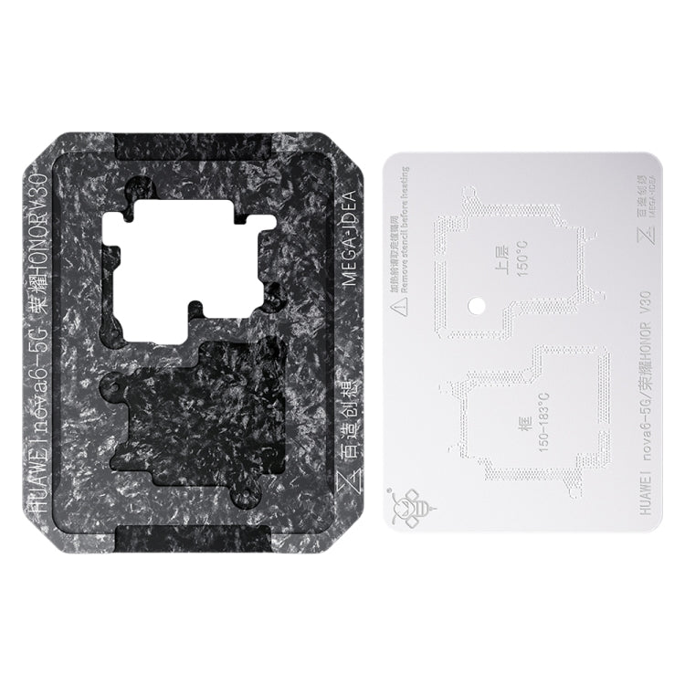 For Huawei Nova 6 5G / Honor V30 Qianli Mega-idea Multi-functional Middle Frame Positioning BGA Reballing Platform - free shipping - PMC TechLife - Order now!