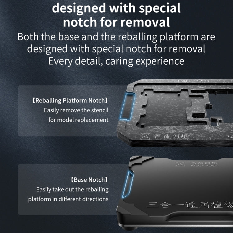For Huawei Mate 30 5G / Mate X2 Qianli Mega-idea Multi-functional Middle Frame Positioning BGA Reballing Platform - free shipping - PMC TechLife - Order now!