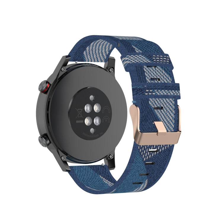 For Honor Watch GS 3i 22mm Nylon Woven Watch Band(Blue) -  by PMC TechLife | Online Shopping South Africa | PMC TechLife