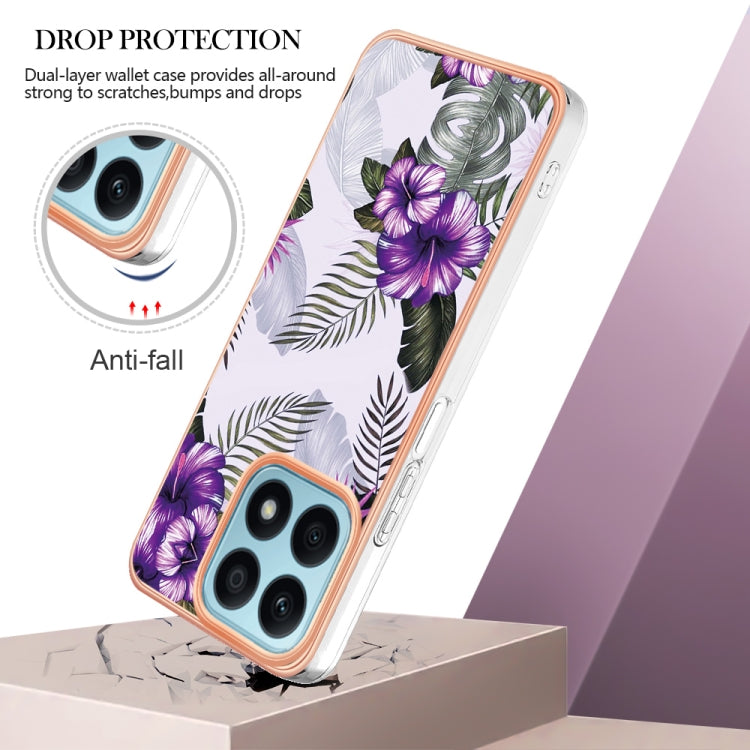 For Honor X8a Electroplating IMD TPU Phone Case(Purple Flower) - free shipping - PMC TechLife - Order now!