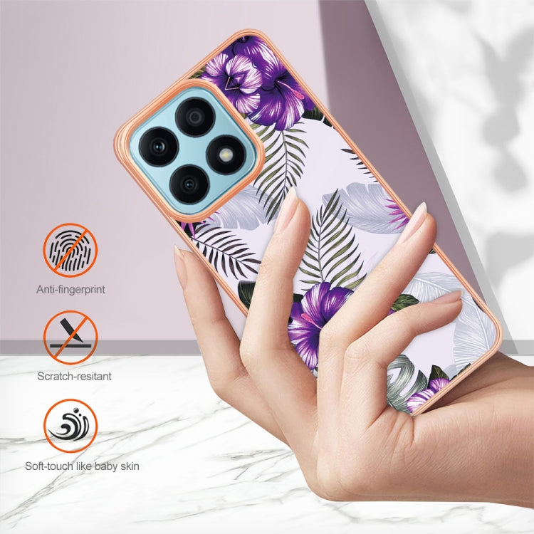 For Honor X8a Electroplating IMD TPU Phone Case(Purple Flower) - free shipping - PMC TechLife - Order now!