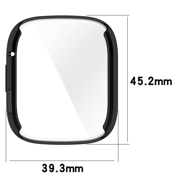 For Redmi Watch 3 Full Coverage TPU Electroplating Watch Protective Case(Black) - Smart Wear by PMC TechLife | Online Shopping South Africa | PMC TechLife