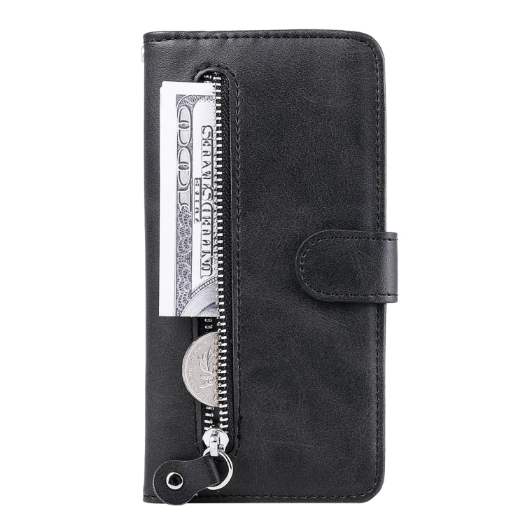 For Samsung Galaxy M14 5G Calf Texture Zipper Leather Phone Case(Black) - free shipping - PMC TechLife - Order now!