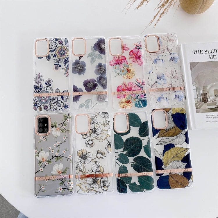 For Samsung Galaxy A54 5G High Translucent Electroplating Flower Pattern TPU + PC Phone Case(Hibiscus) - free shipping - PMC TechLife - Order now!