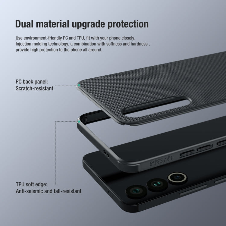 For Meizu 20 NILLKIN Frosted Shield Pro PC + TPU Phone Case(Black) - Meizu by NILLKIN | Online Shopping South Africa | PMC TechLife | Buy Now Pay Later Mobicred