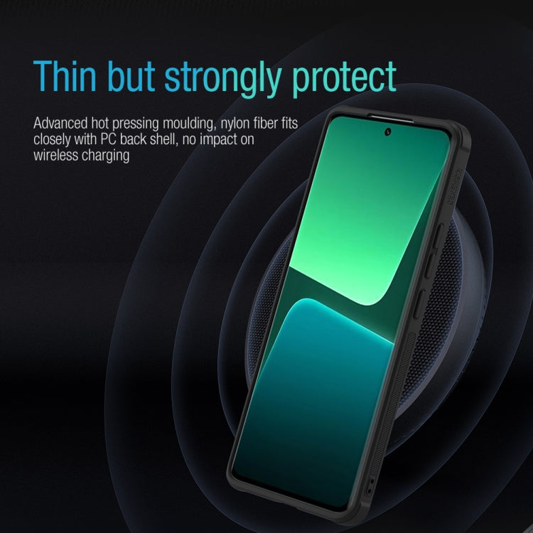For Xiaomi 13 Pro NILLKIN 3D Textured Nylon Fiber TPU + PC Phone Case(Black) - 13 Pro Cases by NILLKIN | Online Shopping South Africa | PMC TechLife