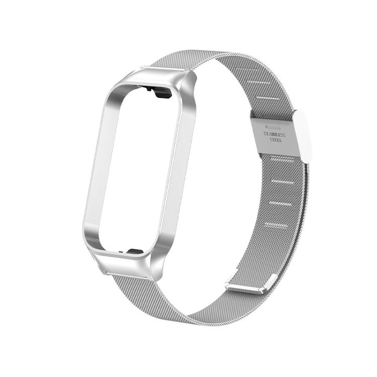 For Redmi Band 2 Milan Buckle Metal Watch Band(Silver) - Smart Wear by PMC TechLife | Online Shopping South Africa | PMC TechLife