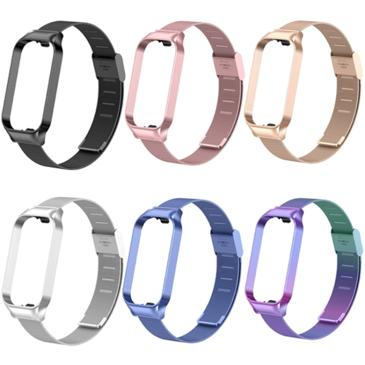 For Redmi Band 2 Milan Buckle Metal Watch Band(Rose Gold) - Smart Wear by PMC TechLife | Online Shopping South Africa | PMC TechLife