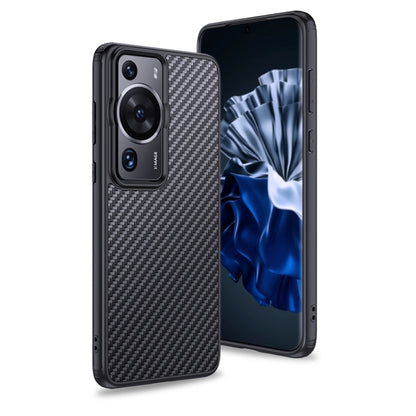 For Huawei P60 wlons Magsafe Carbon Fiber Kevlar TPU Phone Case(Black) - Huawei Cases by wlons | Online Shopping South Africa | PMC Jewellery | Buy Now Pay Later Mobicred