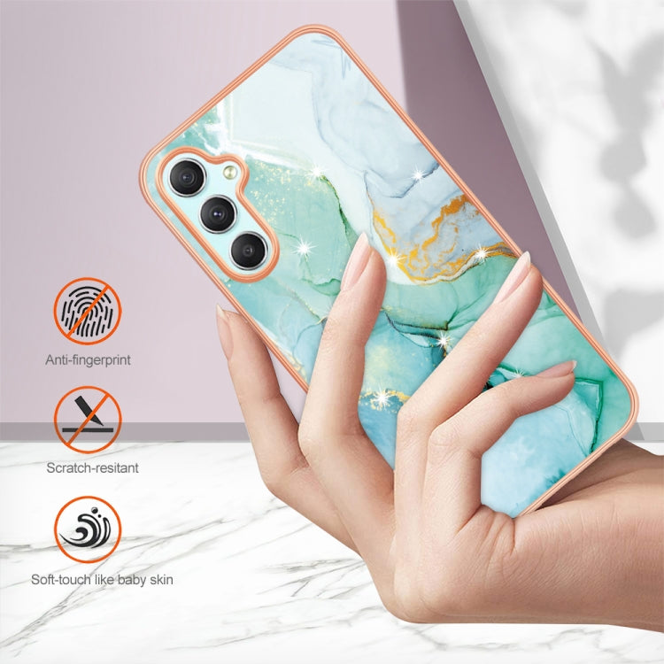 For Samsung Galaxy A24 Electroplating Marble Dual-side IMD Phone Case(Green 003) - free shipping - PMC TechLife - Order now!