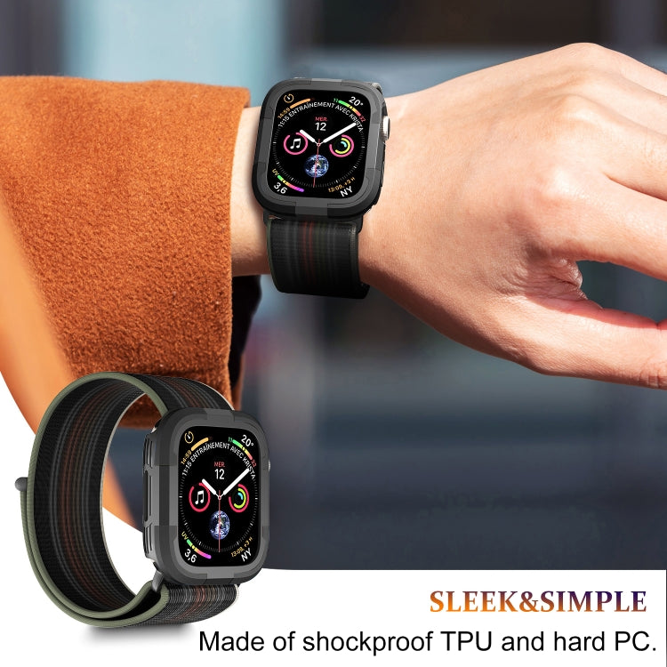 For Apple Watch Series SE 2&6&SE&5&4 44mm Armor Frame Watch Case(Black) - Smart Wear by PMC TechLife | Online Shopping South Africa | PMC TechLife